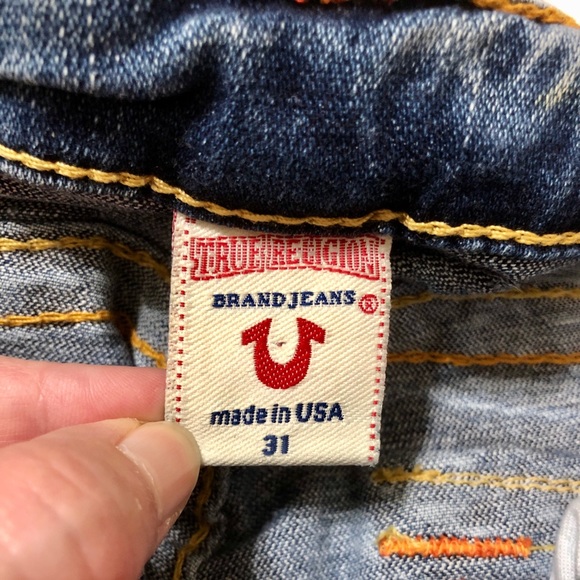 True Religion Joey Twisted Flare Denim Jeans - 31 - Picture 12 of 16